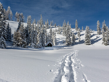 Skigebiet Grebenzen, Spuren im Schnee, Winterparadies | © Skigebiet Grebenzen | ikarus.cc