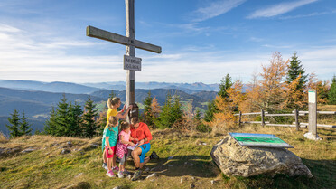 wandern, Gipfelkreuz, Grebenzen, St. Lambrecht | © TVB Naturpark Zirbitzkogel-Grebenzen