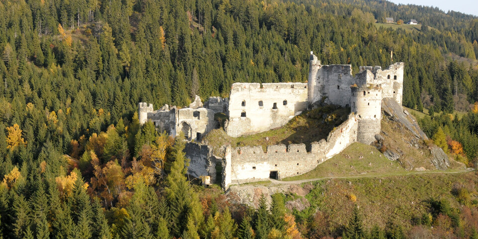 Ansicht Ruine Steinschloss | © Naturpark Zirbitzkogel-Grebenzen