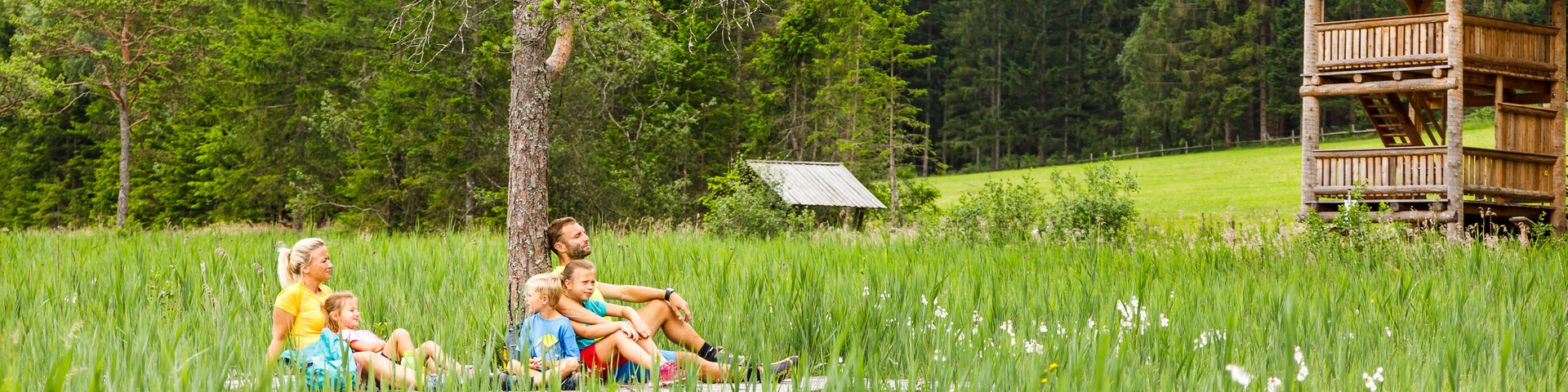 Familie, Wandern, Moor, seltene Pflanzen, St. Blasen | © TVB Naturpark Zirbitzkogel-Grebenzen