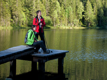 Wanderer, Paar, Auerlingsee, fischen, wandern | © Steiermark Tourismus