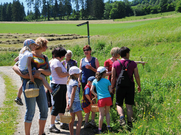 Gruppe bei Führung, Kräuter | © Gudrun Plank