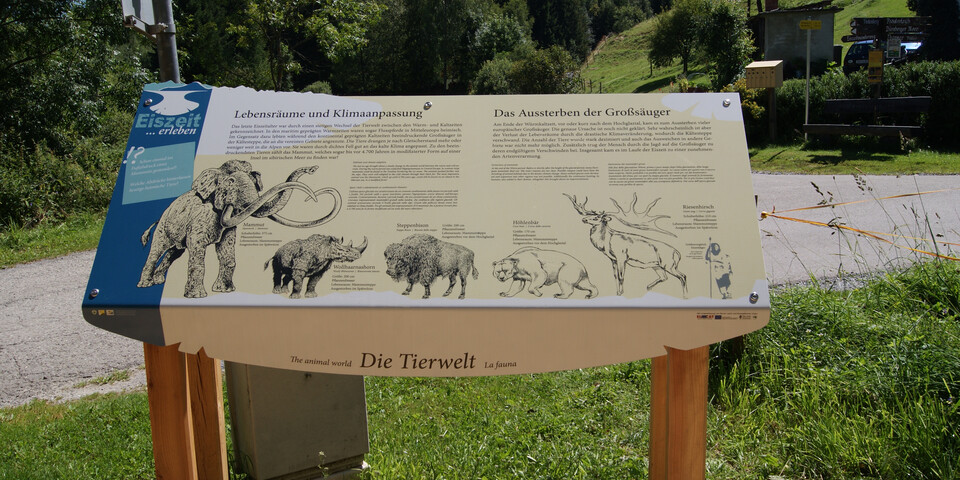Tafel für die Eiszeit | © TVB Naturpark Zirbitzkogel-Grebenzen
