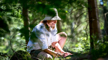 Frau zeichnet im Wald | © Steiermark Tourismus