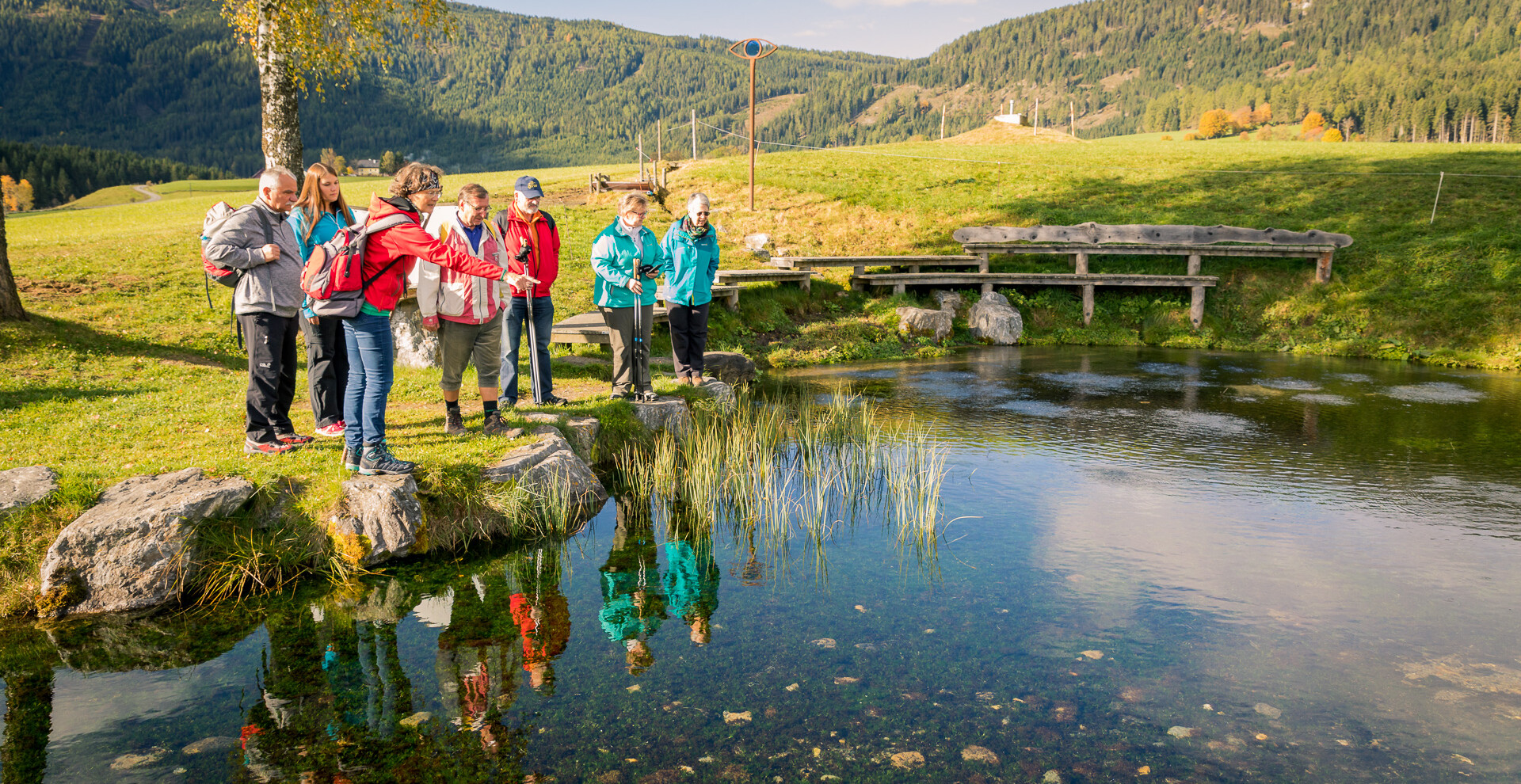 Mit dem Naturpark Wanderbus zur Führung | © TVB Naturpark Zirbitzkogel-Grebenzen Zeutschacher Ursprungsquelle, Führung, Wanderbus | © TVB Naturpark Zirbitzkogel-Grebenzen