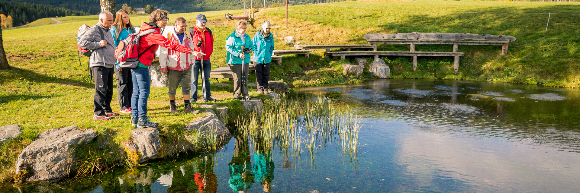 Mit dem Naturpark Wanderbus zur Führung | © TVB Naturpark Zirbitzkogel-Grebenzen Zeutschacher Ursprungsquelle, Führung, Wanderbus | © TVB Naturpark Zirbitzkogel-Grebenzen
