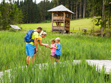 Moor, Familie, Turm | © TVB Naturpark Zirbitzkogel-Grebenzen, Mediadome